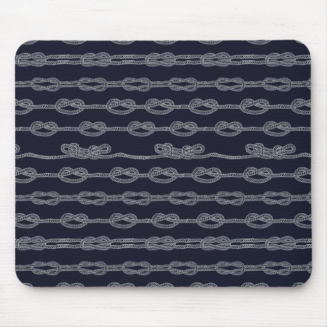 Marine Knots Pattern Mouse Mat (Front)