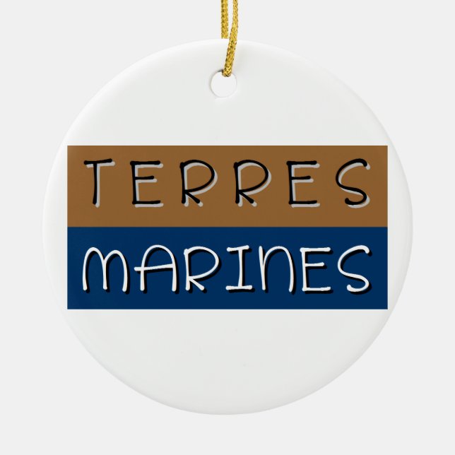 Marine lands ceramic tree decoration (Front)