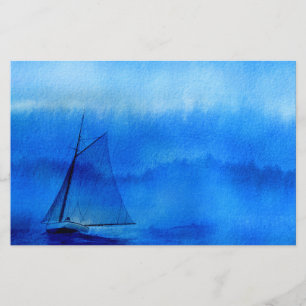 Marine landscape scrapbook paper