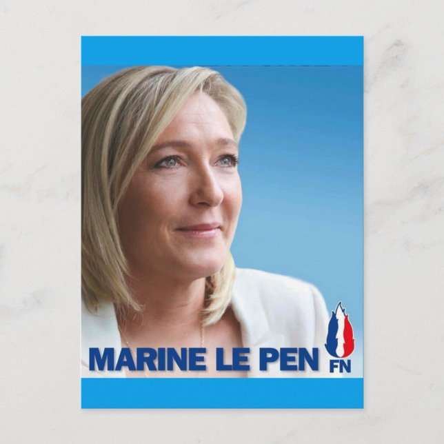 Marine Le Pen Postcard (Front)
