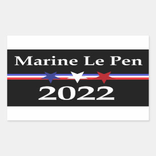 Marine Le Pen Rectangular Sticker