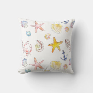 Marine Life & Anchors Cushion