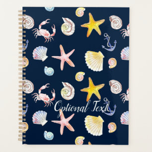 Marine Life & Anchors (Dark) Planner
