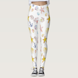 Marine Life & Anchors Leggings
