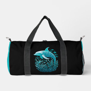 Marine Life Art   Dolphin Duffle Bag