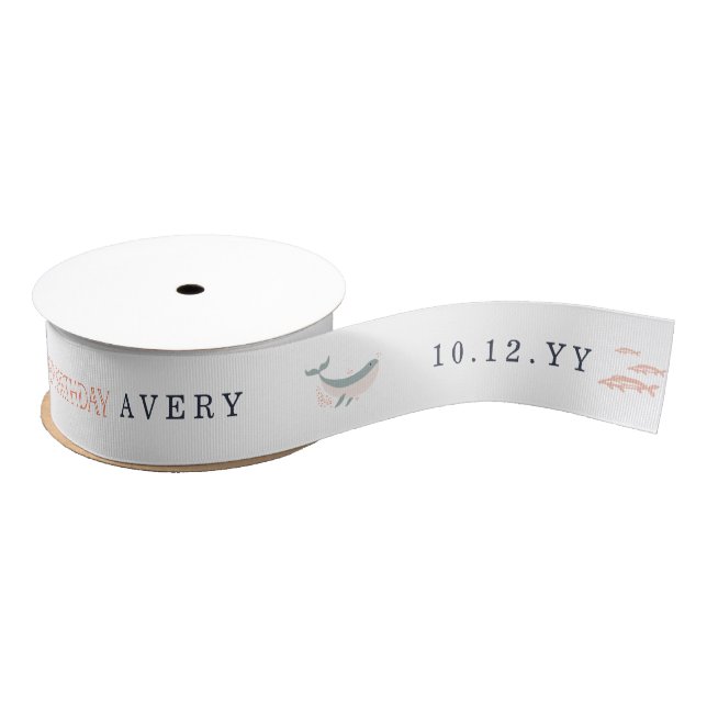 Marine Life Birthday Grosgrain Ribbon (Spool)