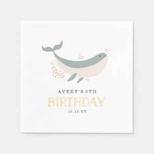 Marine Life Birthday Party Napkin