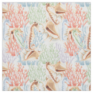 Marine Life, Colourful Underwater Fabric