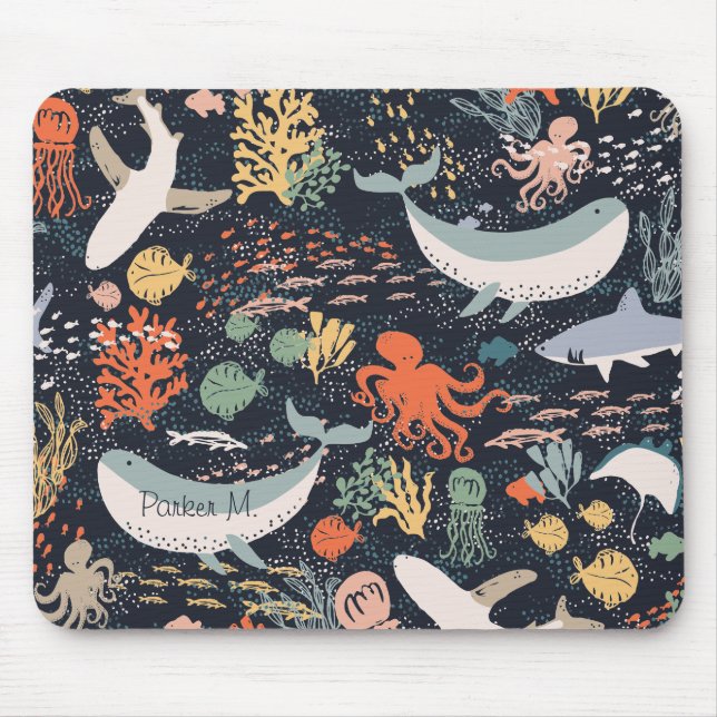 Marine Life Mouse Mat (Front)