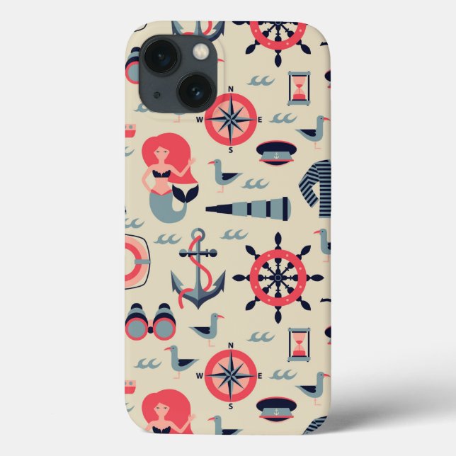 Marine Life Pattern Case-Mate iPhone Case (Back)