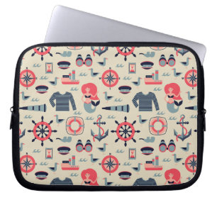 Marine Life Pattern Laptop Sleeve