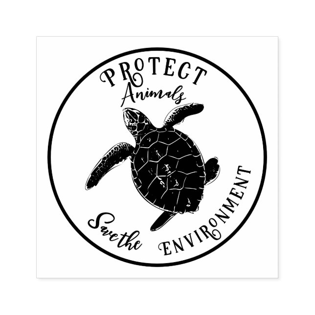 Marine life sentinel rubber stamp (Imprint)