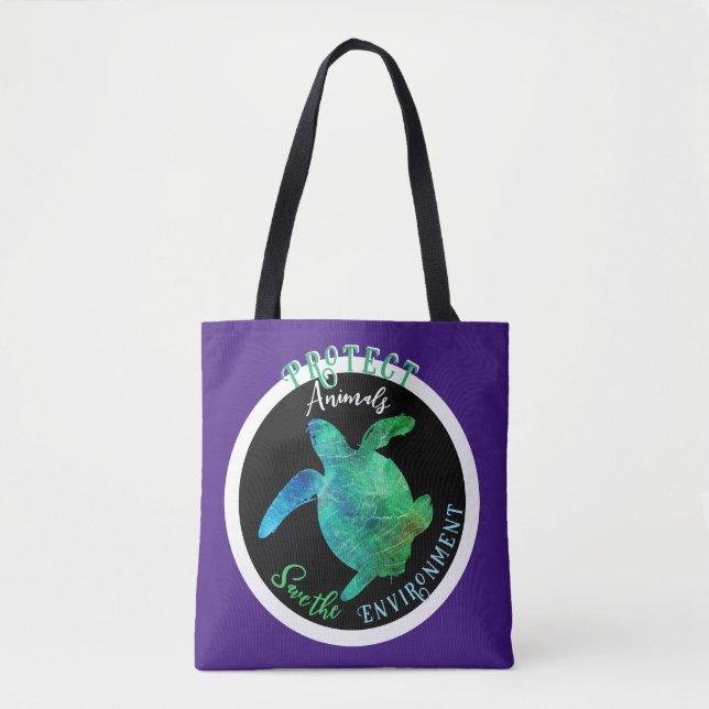 Marine life sentinel tote bag (Front)