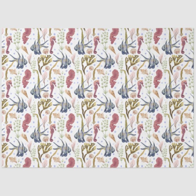 Marine Life Series Design 1 Tissue Paper (Front)