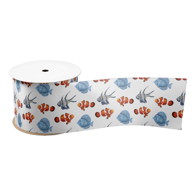 Marine Life Series Design 25  Satin Ribbon (Spool)