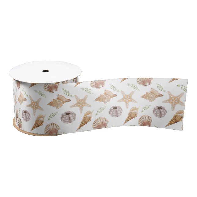 Marine Life Series Design 28  Satin Ribbon (Spool)