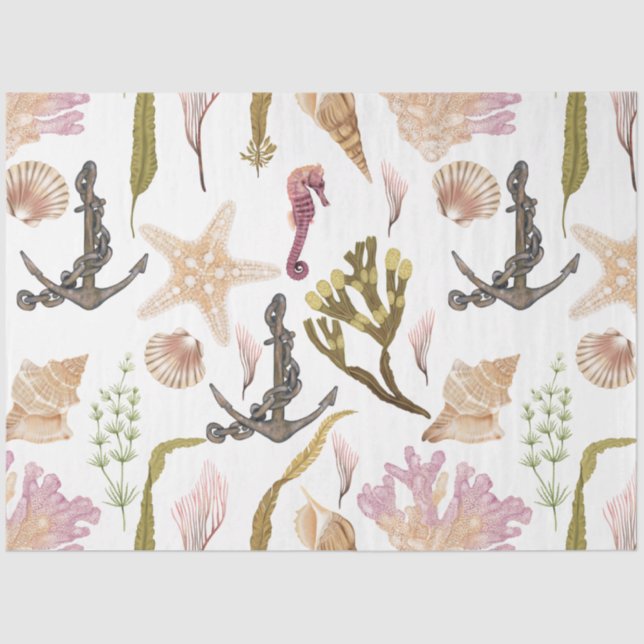 Marine Life Series Design 34 Tissue Paper (Front)