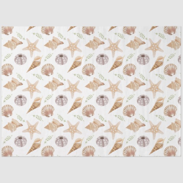 Marine Life Series Design 3 Tissue Paper (Front)