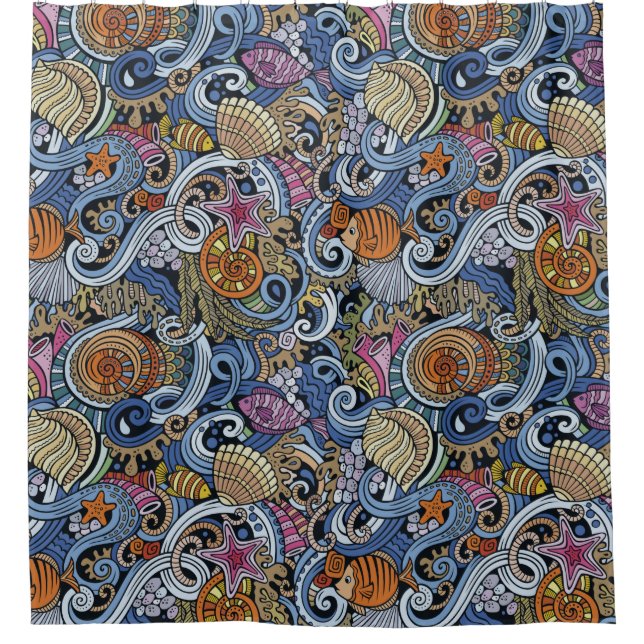 Marine Life Shower Curtain (Front)