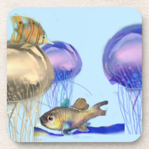 Marine life  treasures 2x coaster