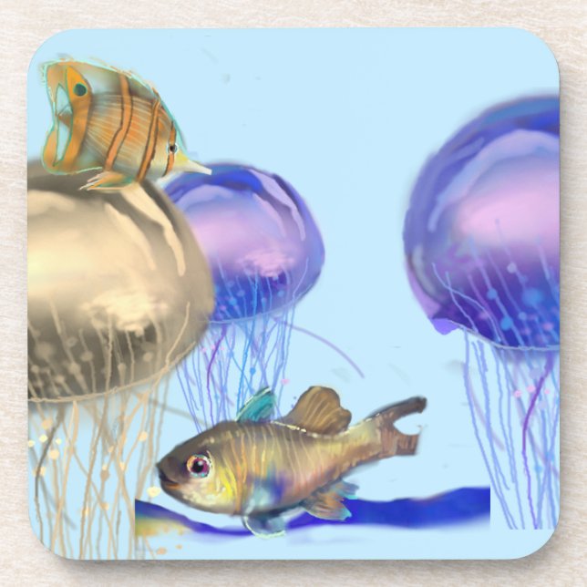 Marine life  treasures 2x coaster (Front)