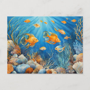 Marine Life with Exotic Fish Postcard