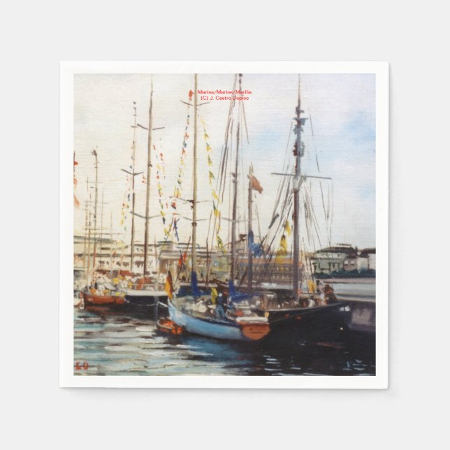 Marine/Mariña/Marine Napkin (Front)