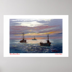 Marine/Mariña/Marine Poster