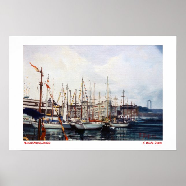 Marine/Mariña/Marine Poster (Front)