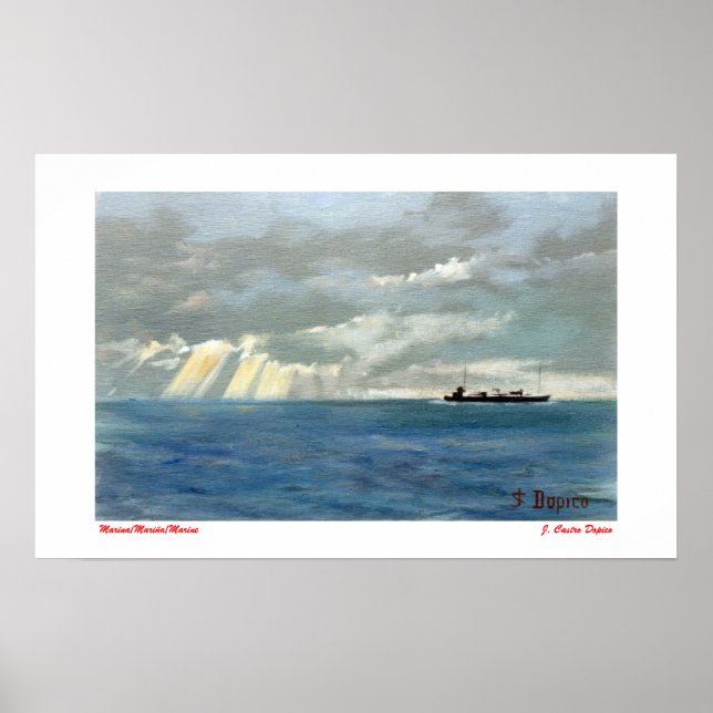Marine/Mariña/Marine Poster (Front)