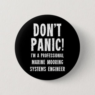 Marine Mooring Systems Engineer  6 Cm Round Badge