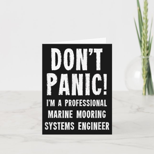 Marine Mooring Systems Engineer  Card (Front)