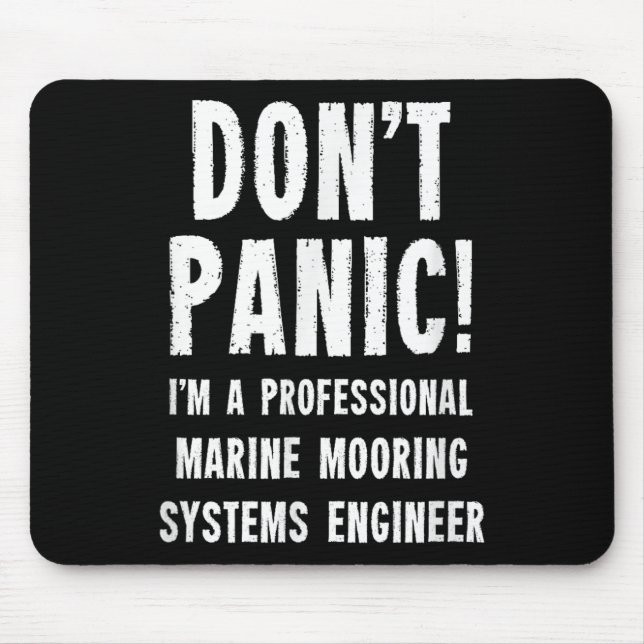 Marine Mooring Systems Engineer  Mouse Mat (Front)