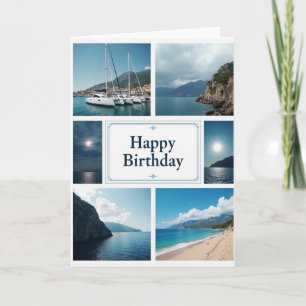 Marine Mosaic Birthday Card