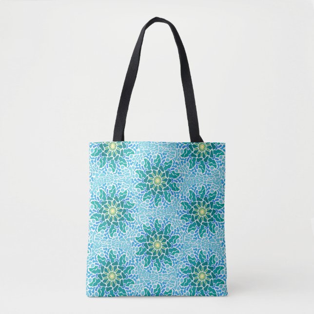 Marine Mosaic Tote Bag (Front)