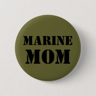 Marine Mum 6 Cm Round Badge