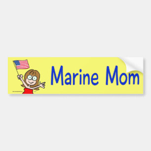 marine mum marines corps patriotism bumper sticker
