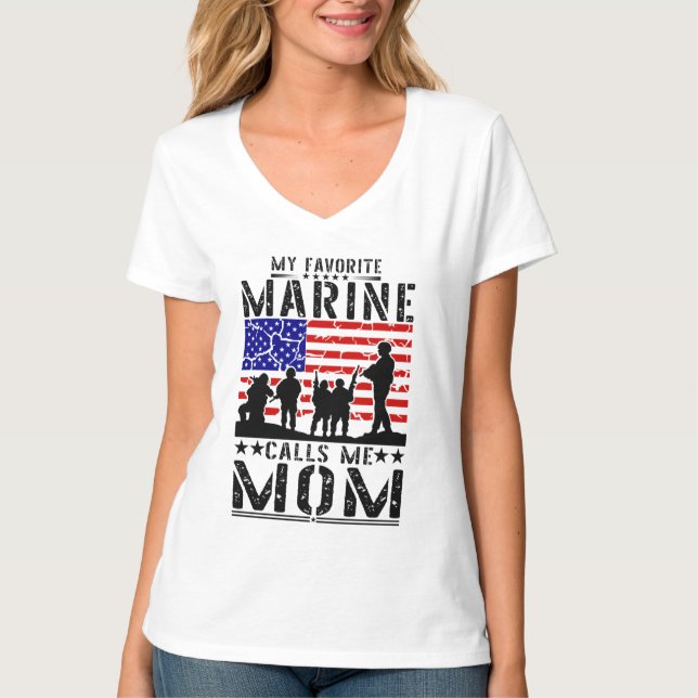Marine Mum T-Shirt (Front)