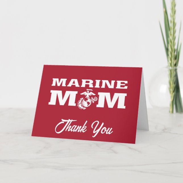 Marine Mum Thank You Card (Front)