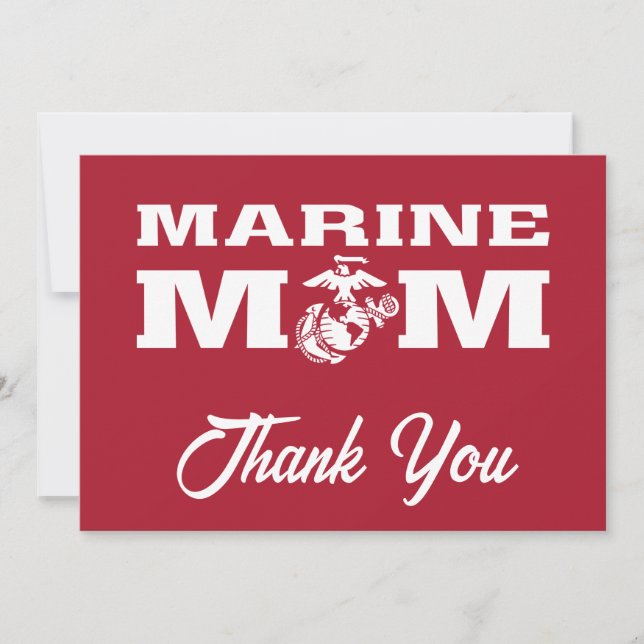 Marine Mum Thank You Card (Front)
