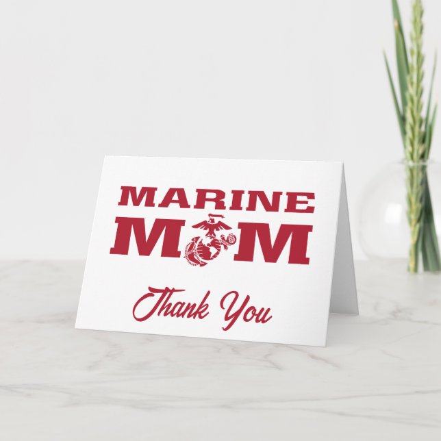 Marine Mum Thank You Card (Front)