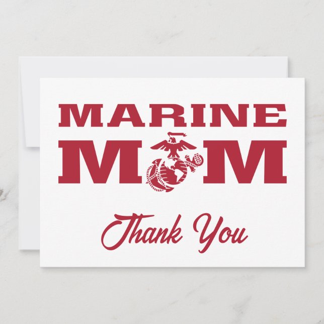 Marine Mum Thank You Card (Front)