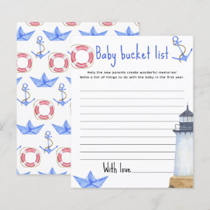 Marine nautical - Baby bucket list