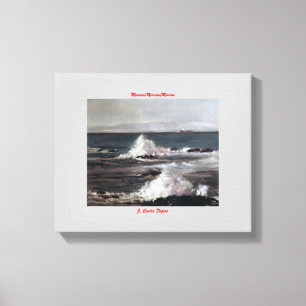 Marine navy//Marinates Canvas Print