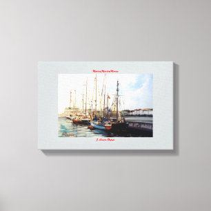 Marine navy//Marinates Canvas Print