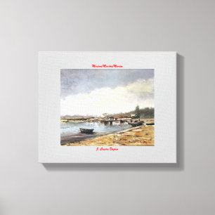 Marine navy//Marinates Canvas Print