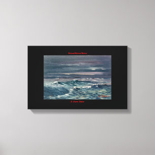 Marine navy//Marinates Canvas Print