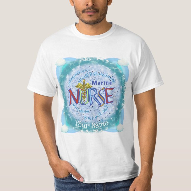 Marine Nurse Motto T-Shirt (Front)