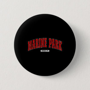 Marine Park Brooklyn Souvenir Proud Lover Marine P 6 Cm Round Badge
