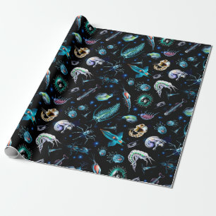 Marine Plankton Wrapping Paper
